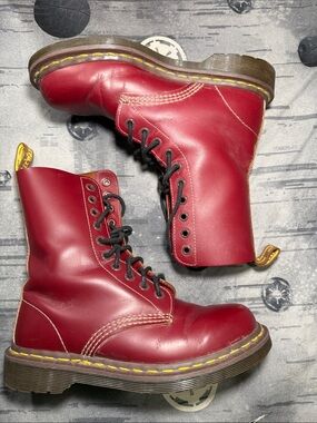 MIE DR MARTENS 10 EYE OXBLOOD UK 5 MENS 6 LADIES 7